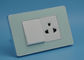 Acrylic Switches And Sockets With PC Plate Rated Voltage 110 - 250V Children Protection