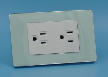 110 - 250V 10A / 16A Duplex Electrical Outlet , Custom Electric Plug Sockets