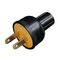 High Standard Two Pin Electrical Plug , Household Male Electrical Plug